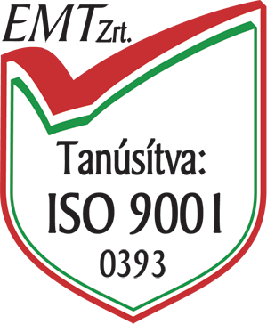 ISO 9001 minőségirányítási tanúsítvány jelvény — Bács Security